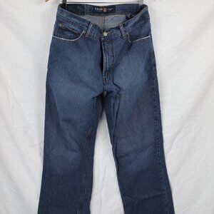 IZOD Men's Blue Denim 5 Pocket Zipper Straight Leg Jeans 32x32